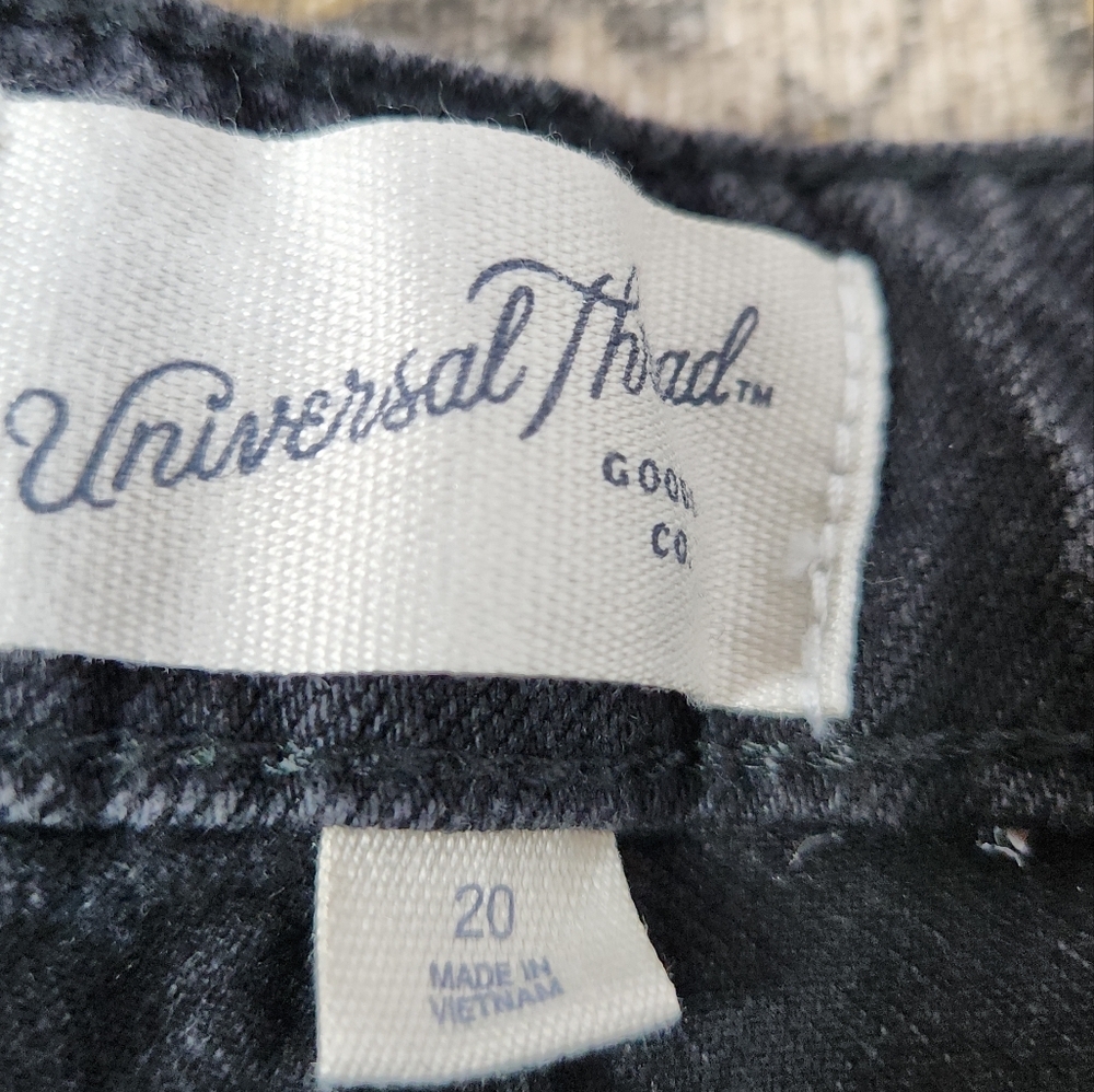 Women's High-Rise 90's Straight Jeans - Universal Thread Black Wash 20 - Picture 9 of 16